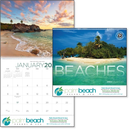 Beaches 2022 Promotional Wall Calendars