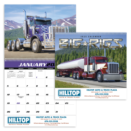 Big Rigs 2025 Promotional Wall Calendars