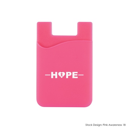 Breast Cancer Awareness Silicone Phone Wallets