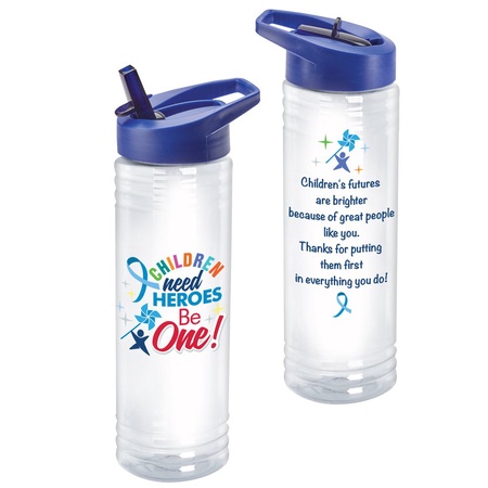 Children Need Heroes. Be One! Water Bottles