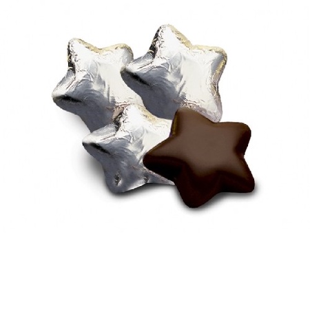 Chocolate Stars in Silver Foil