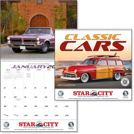 Classic Cars Wall Calendar 2022 | Promos On-Time