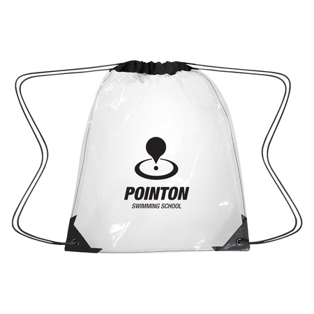 Clear Drawstring Backpack with Personalization