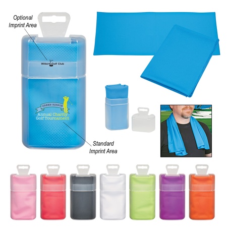 Cooling Towel in Personalized Plastic Case