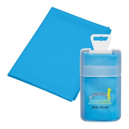 Cooling Towel in Personalized Plastic Case