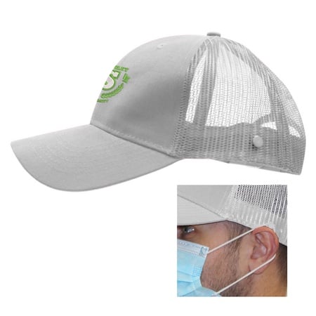 Embroidered Cotton Twill Mesh Back Mask Cap