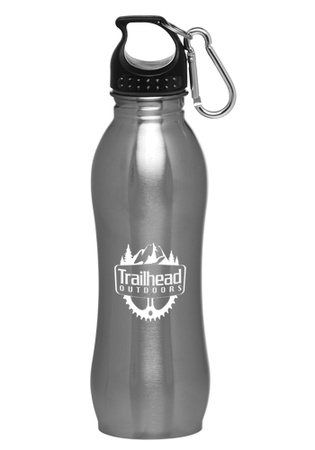 Custom 25 oz. Stainless Steel Bottles with Carabiner