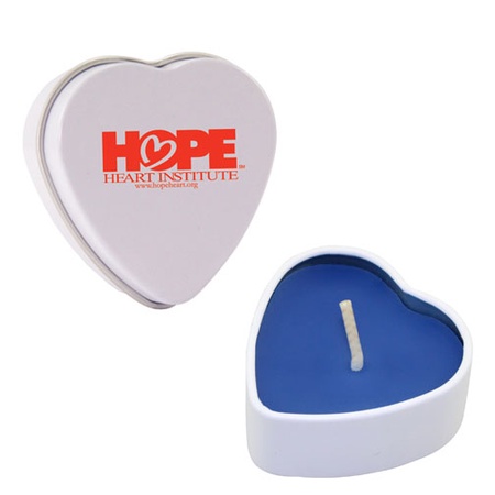 Custom Heart Candle Tins