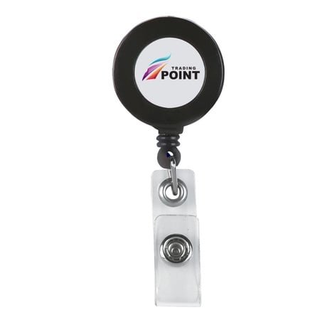 Custom Retractable Badge Holder with Laminated Label