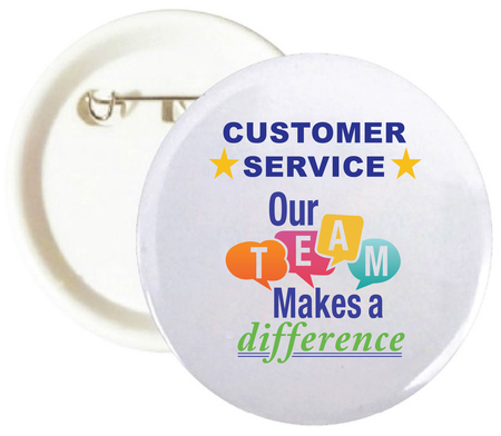 Customer Service Makes A Difference Buttons