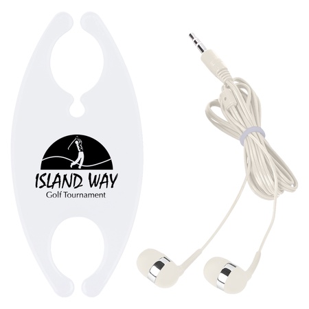 Ear Buds with Personalized Cord Organizer