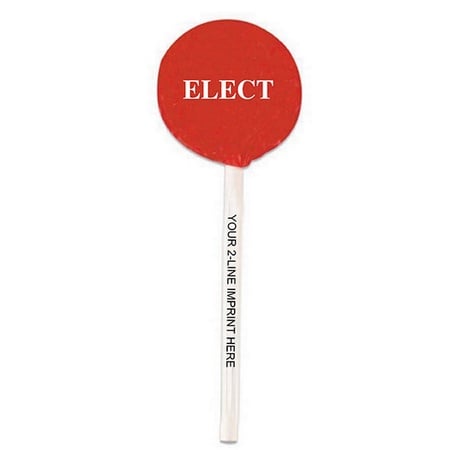 Elect Lollipops with Imprinted Sticks
