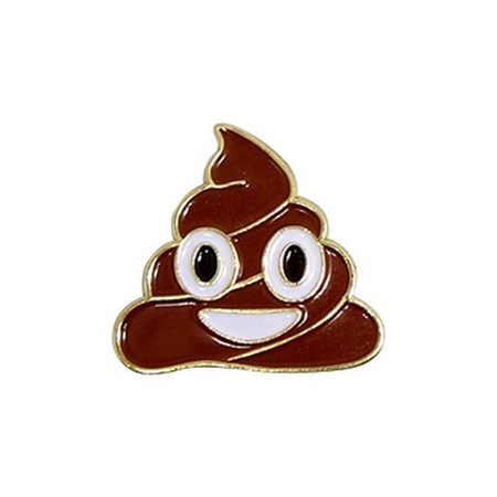Emoji Poop Lapel Pin