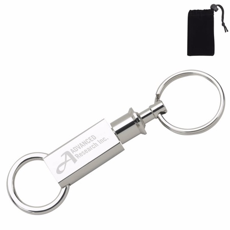 Engraved Silver Twist-Lock Key Separator