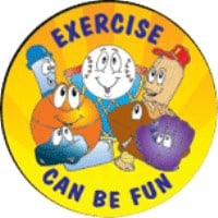 Exercise Can Be Fun Stickers