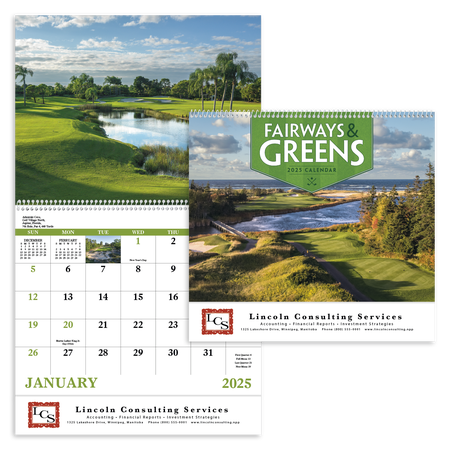 Fairways & Greens 2025 Promotional Calendars