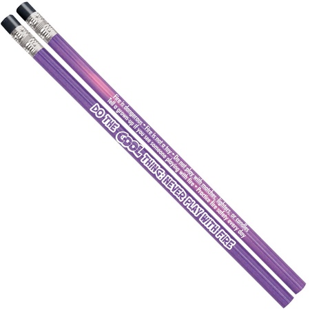 Fire Safety Assorted Colors Heat Sensitive Pencils