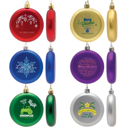 Personalized Flat Round Ornaments