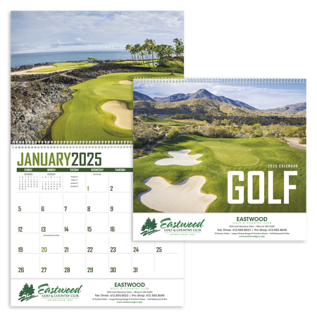 2025 Golf Promotional Calendars