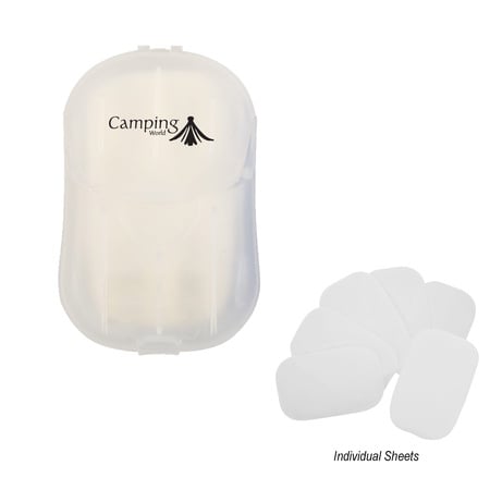 Hand Soap Sheets in Custom Travel Case