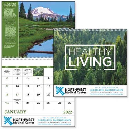 Healthy Living 2022 Promotional Calendars