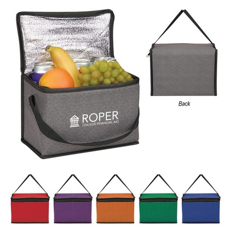 Heathered Non-Woven Custom Cooler Lunch Bags