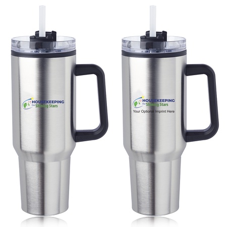 Housekeepers 40 oz. Stainless Steel Travel Mug (optional personalization available)