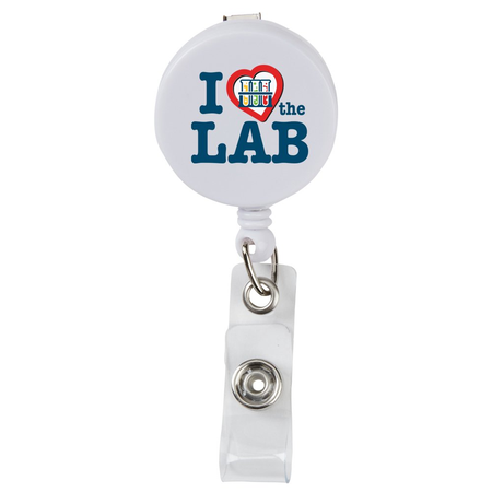 I Love the Lab Retractable Badge Holder