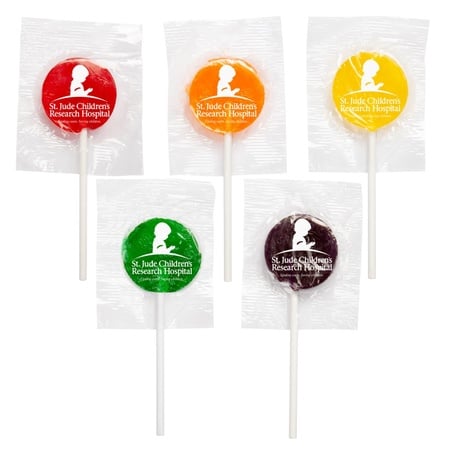 Lollipops with Custom Printed Wrappers