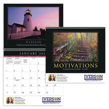 Motivations 2025 Personalized Wall Calendars