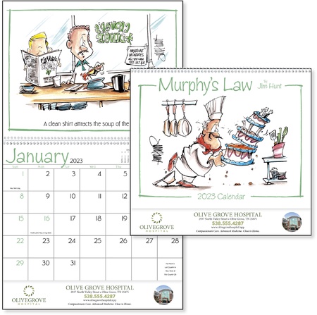 Murphy's Law 2023 Personalized Wall Calendars