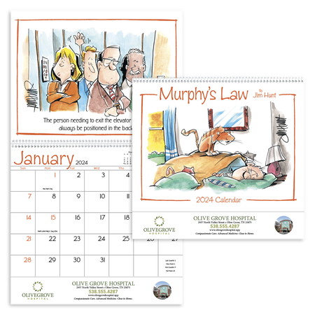 Murphy's Law 2024 Personalized Wall Calendars