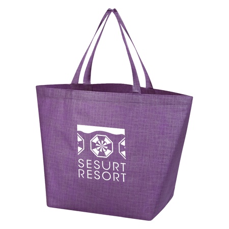 Non-Woven Crosshatched Custom Tote Bags