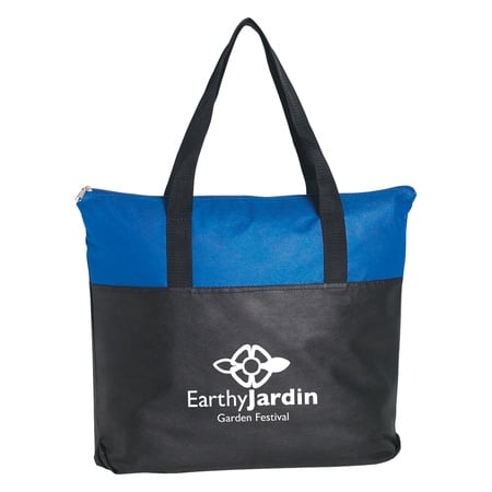 Non-Woven Zippered Tote Bags with Personalization