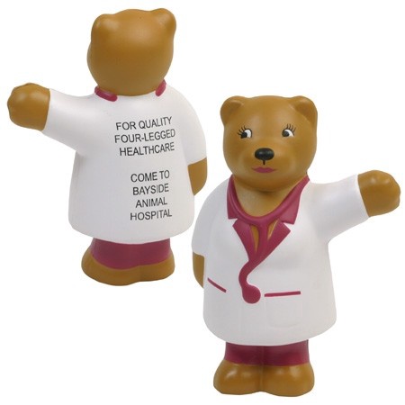 Personalized Nurse Bear Stress Balls