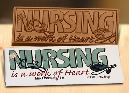 Nursing is a Work of Heart Chocolate Bars