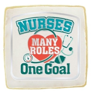 Nurse Appreciation Individually Wrapped 3" Sugar Cookies (box of 24)