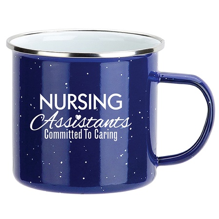 Nursing Assistants Enamel-Lined Iron Coffee Mugs