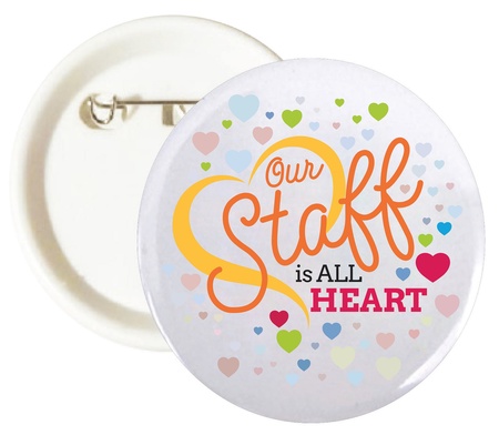 Our Staff Is All Heart Buttons
