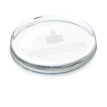 Personalized Oval Paperweights