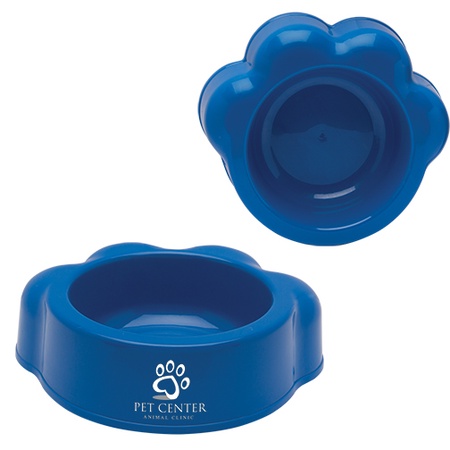 Personalized Paw Shaped Pet Bowls