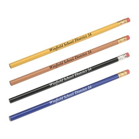 Round Wooden Custom Pencils