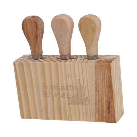 Personalized 3-Piece Cheese Cutlery Set