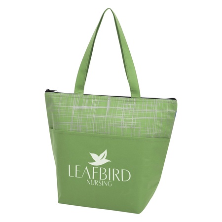 Personalized Crosshatch Non-Woven Cooler Bags