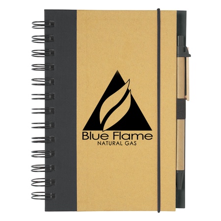 Personalized Eco-Friendly Spiral Notebook & Pen