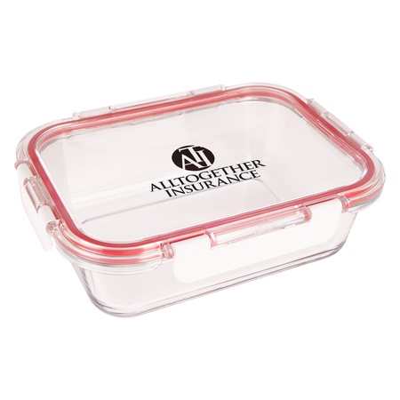 Personalized Square Glass Food Containers