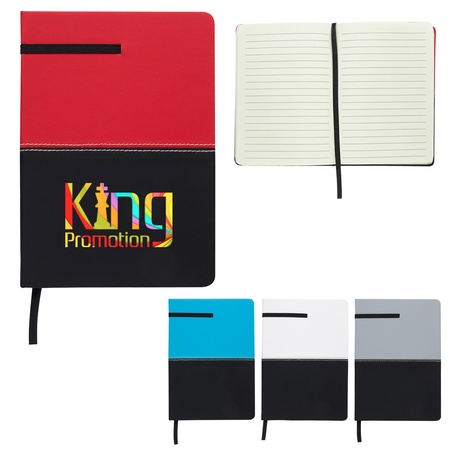 Personalized Two-Tone Leatherette Journals