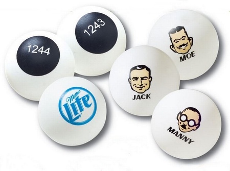 Custom Printed Ping Pong Balls