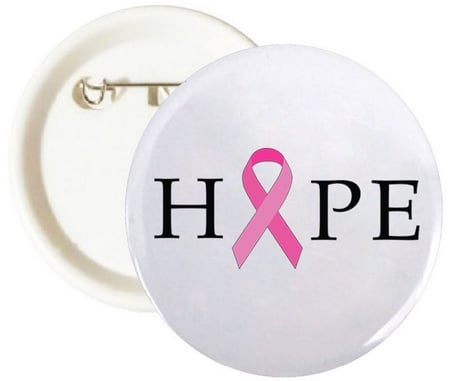Pink Ribbon of Hope Buttons