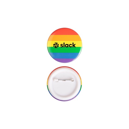 Custom 2-1/4" Rainbow Pride Buttons